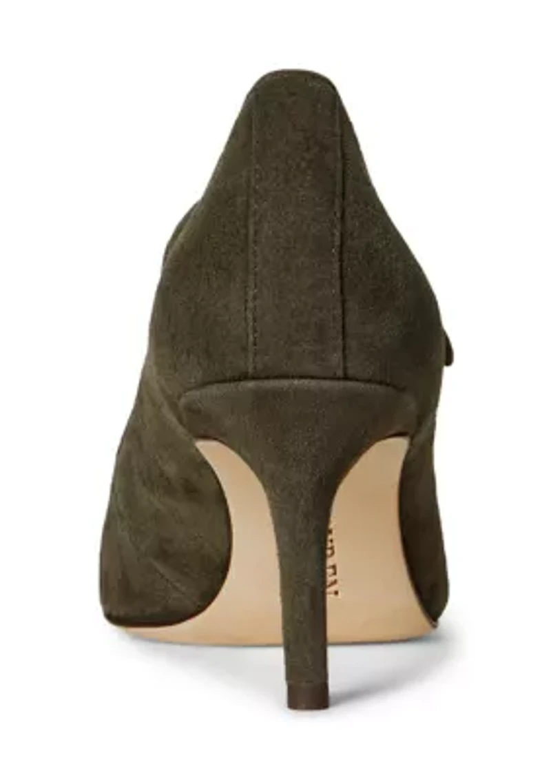 Lanette Suede Mary Jane Pumps