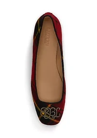 Emellie Logo Plaid Ballet Flats