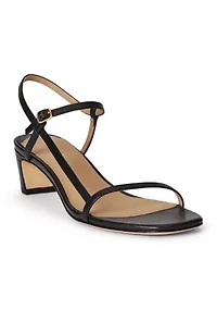Lainee Mid-Heel Nappa Leather Sandals