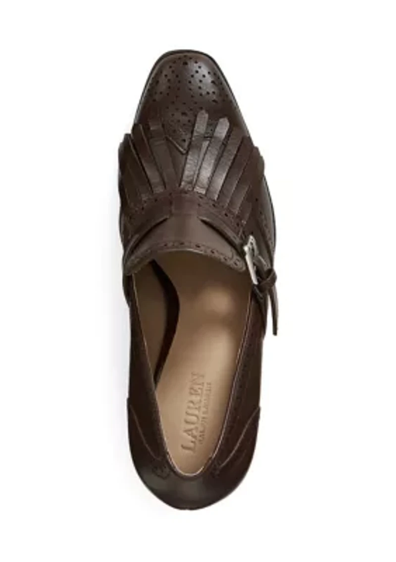 Colleen Perforated Calfskin Kiltie Pumps