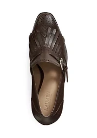 Colleen Perforated Calfskin Kiltie Pumps