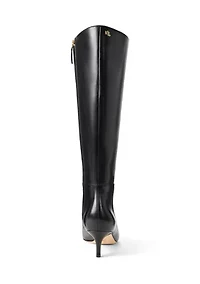 McKay Burnished Leather Tall Boot Heels
