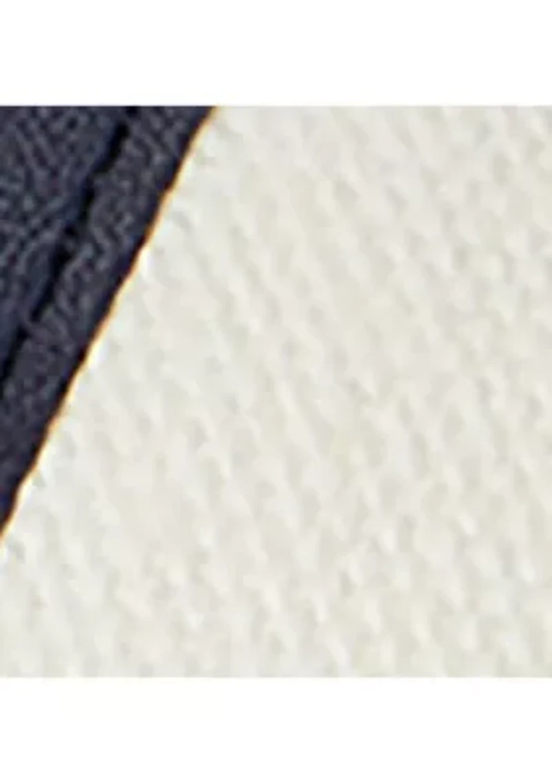 Everley Leather-Trim Canvas Slide Sandal