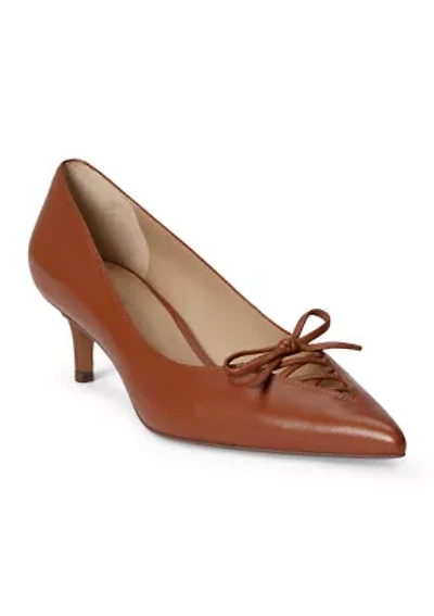Adrienne Lace-Up Nappa Leather Pumps