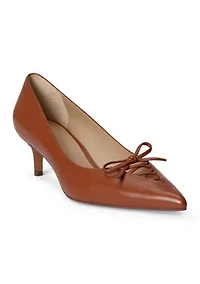 Adrienne Lace-Up Nappa Leather Pumps