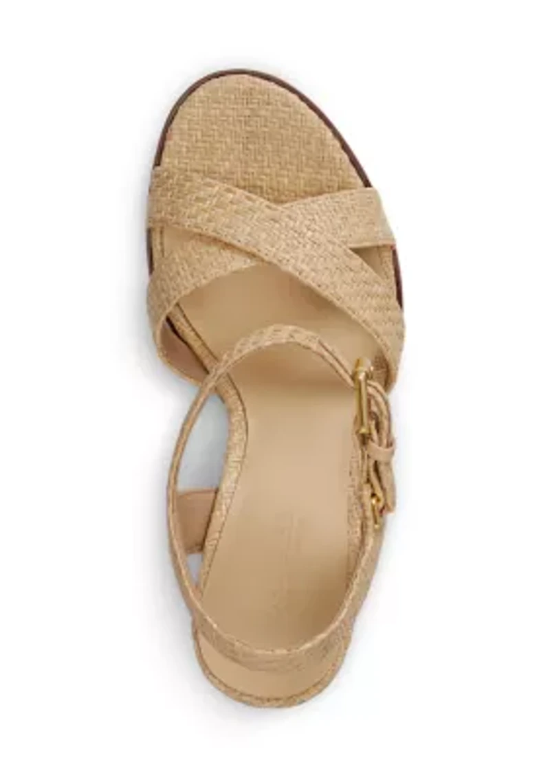 Emeryn Raffia Sandals