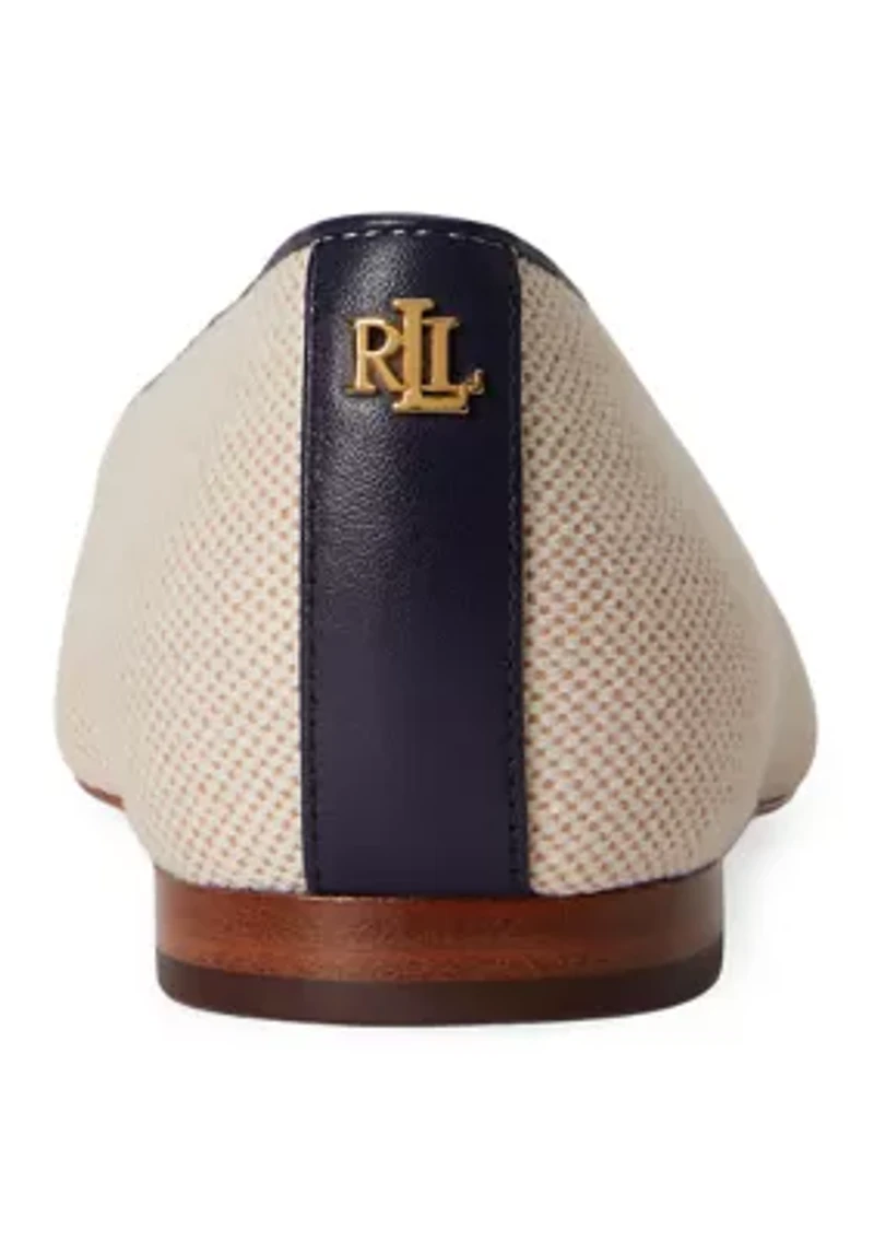 Londyn Canvas and Leather Ballet Flats