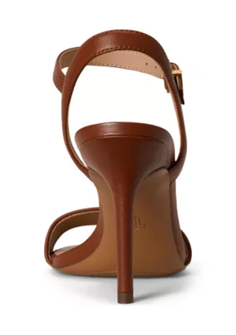 Gwen Nappa Leather & Canvas Sandals