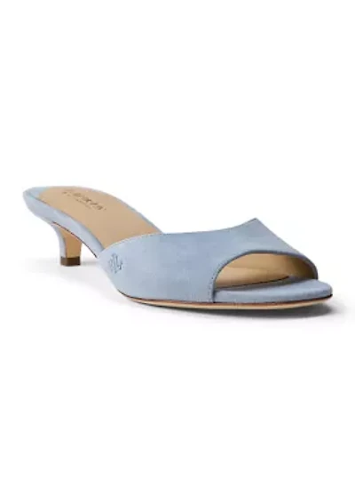 Francesca Suede Mule Sandals