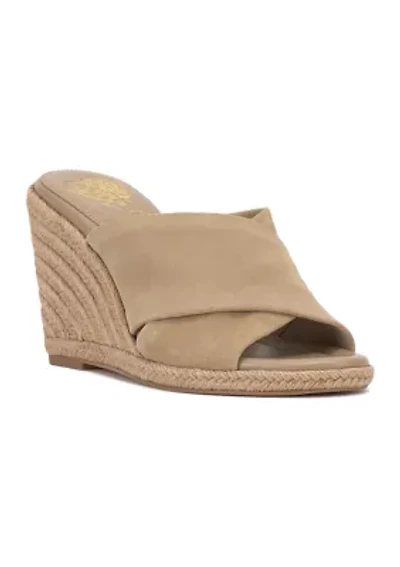 Fisella Wedge Crossover Sandals