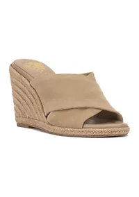 Fisella Wedge Crossover Sandals
