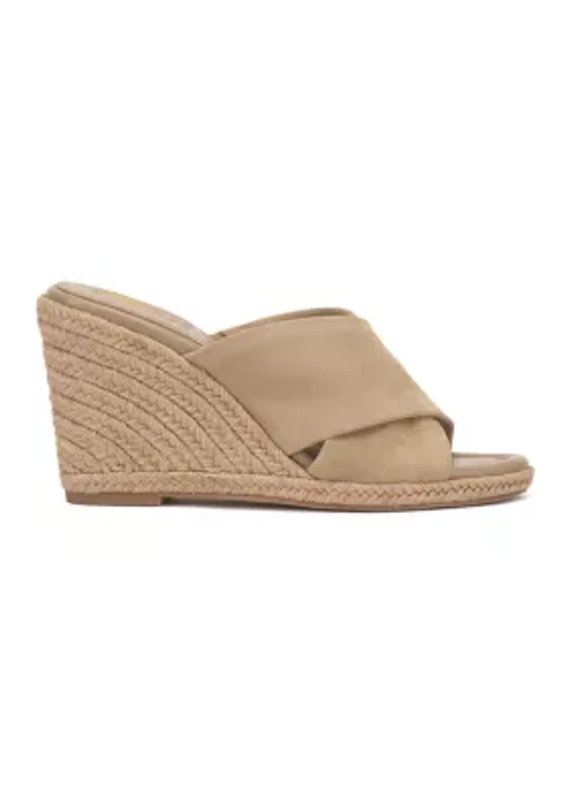 Fisella Wedge Crossover Sandals