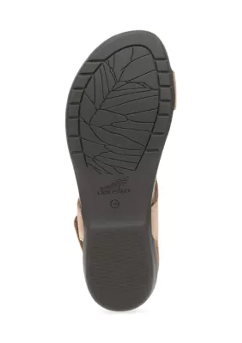 Reece Honey Distressed Sandals