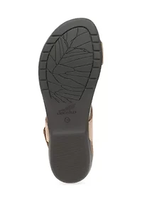 Reece Honey Distressed Sandals