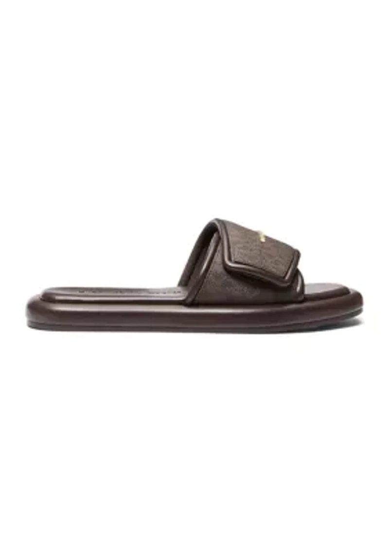 Suki Flat Slide Signature Canvas Sandals
