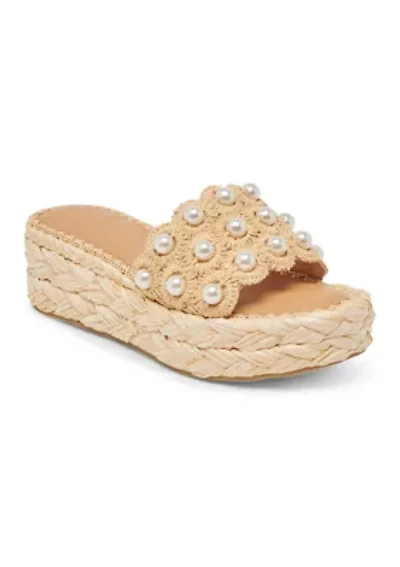 Caper Pearl Platform Sandals
