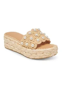 Caper Pearl Platform Sandals