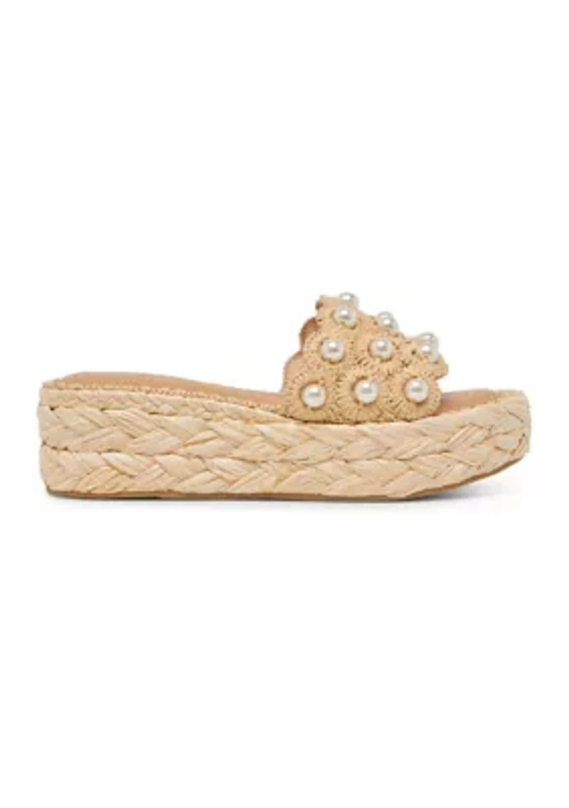 Caper Pearl Platform Sandals