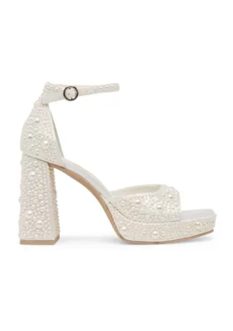 Pandro Pearl Platform Sandals