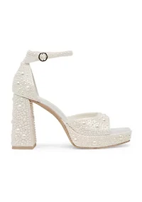 Pandro Pearl Platform Sandals