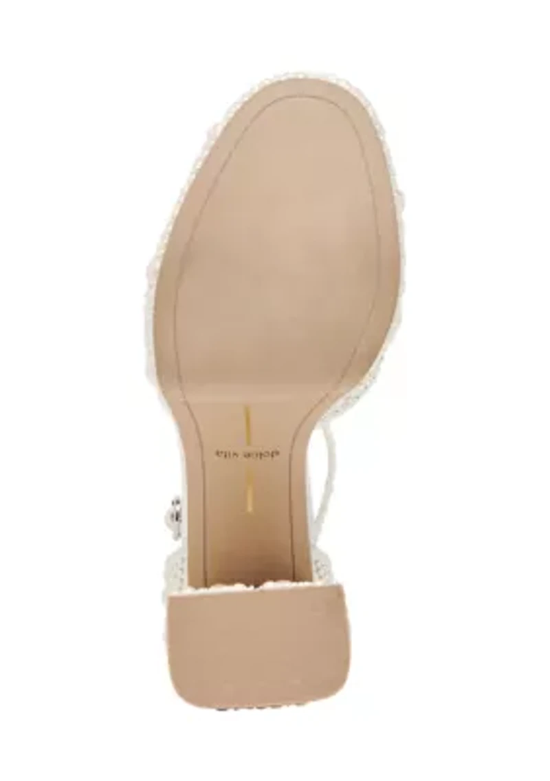 Pandro Pearl Platform Sandals