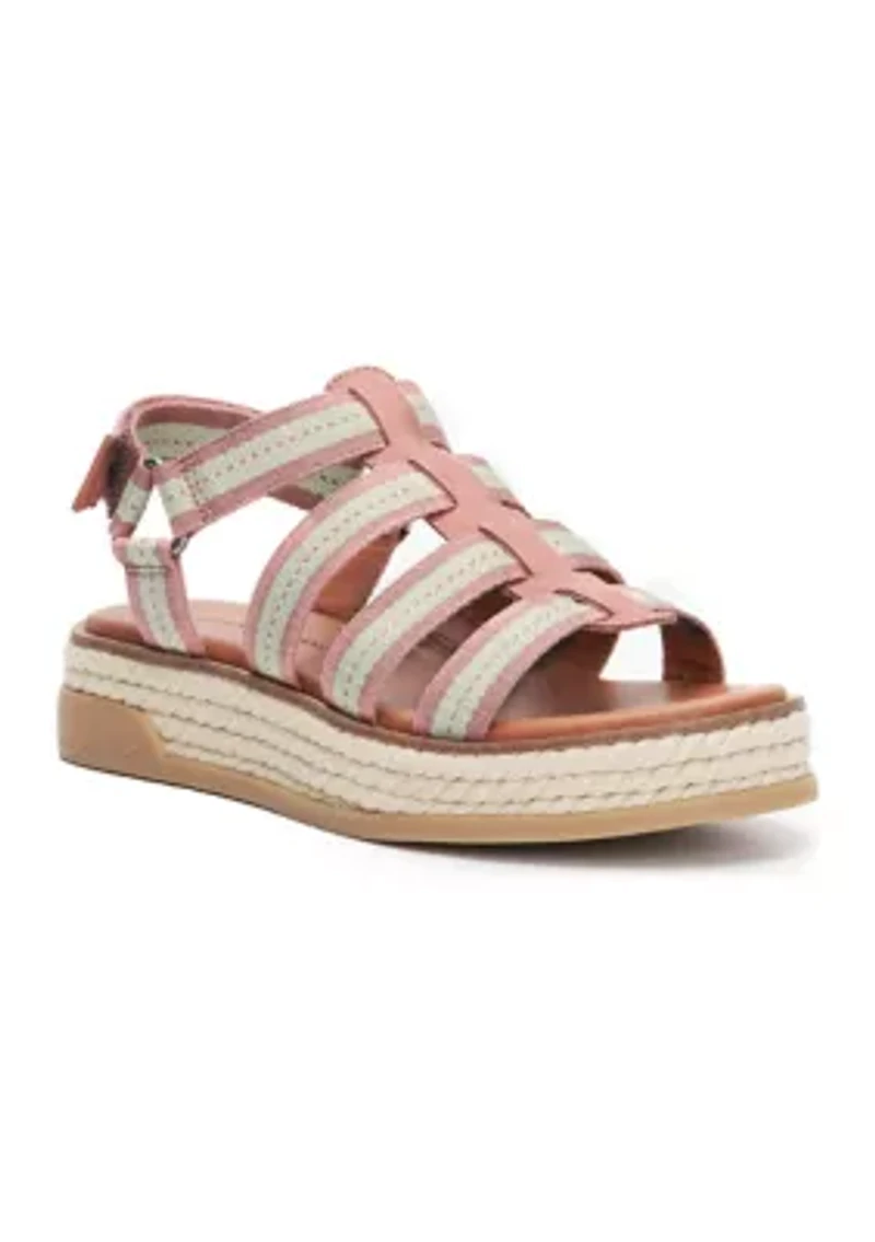 Emliey Strappy Rope Flatform Sandals