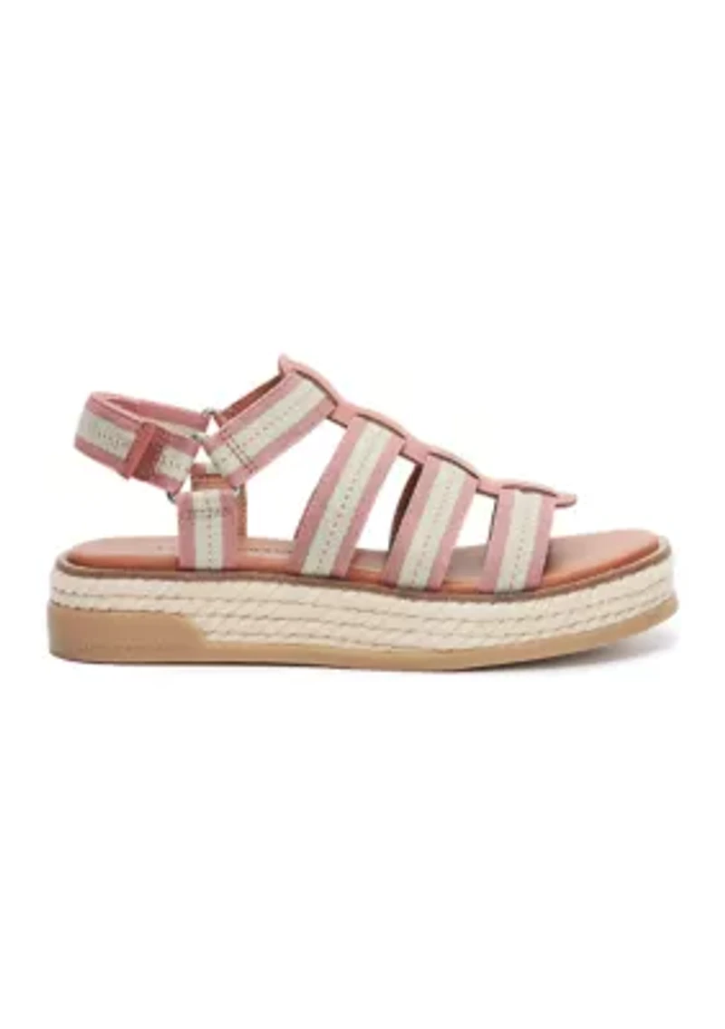 Emliey Strappy Rope Flatform Sandals