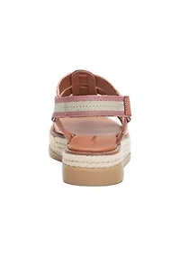 Emliey Strappy Rope Flatform Sandals