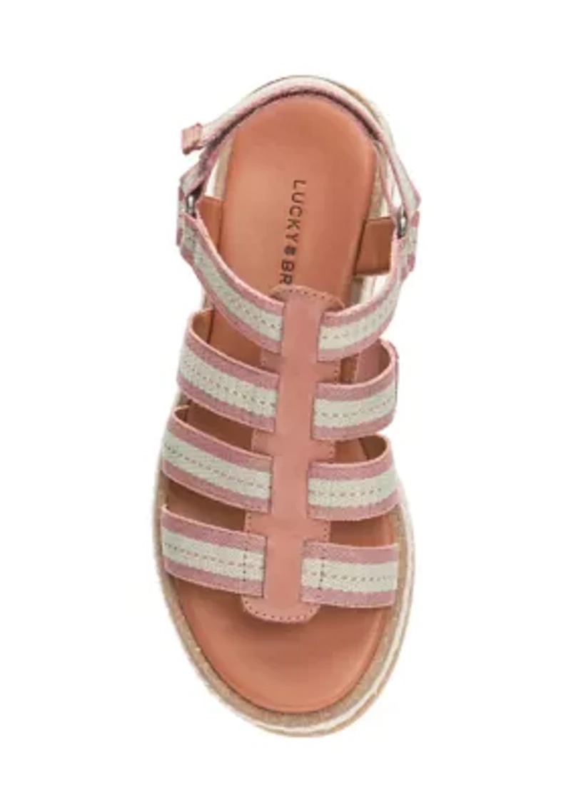 Emliey Strappy Rope Flatform Sandals