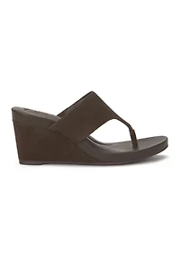 Libbie Thong Wedge Sandals
