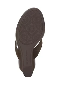 Libbie Thong Wedge Sandals
