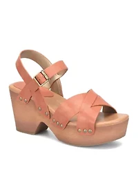 Leda Q Strap Clog Sandals