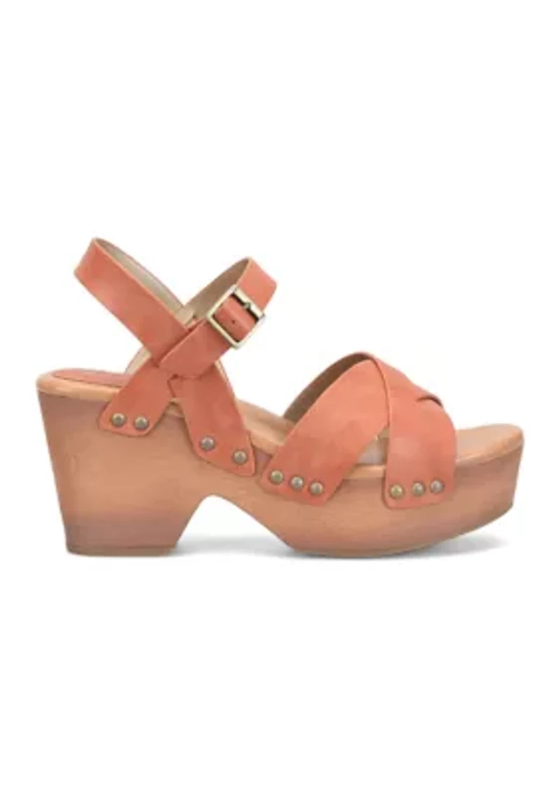 Leda Q Strap Clog Sandals