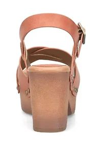 Leda Q Strap Clog Sandals