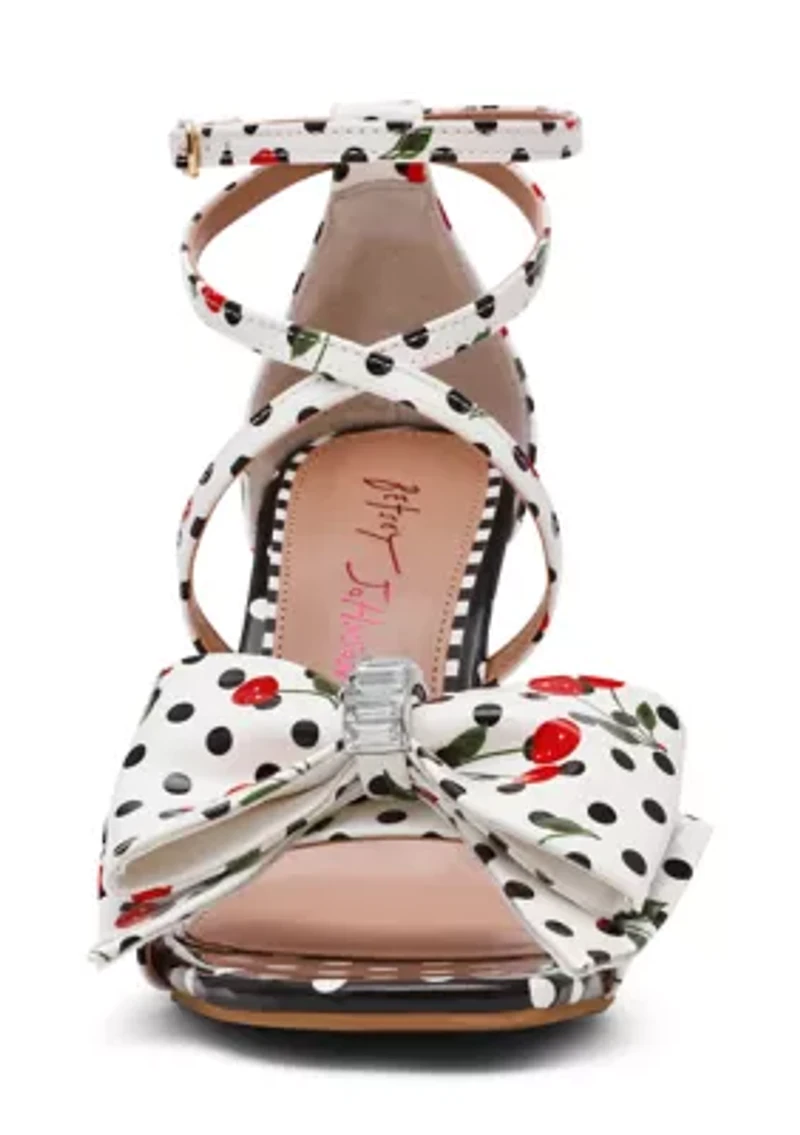 Bradly Bow Polka Dot Sandals