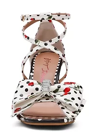 Bradly Bow Polka Dot Sandals