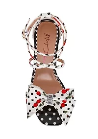 Bradly Bow Polka Dot Sandals