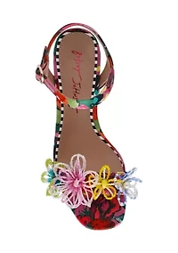 Cinthia Clear Block Heeled Sandals