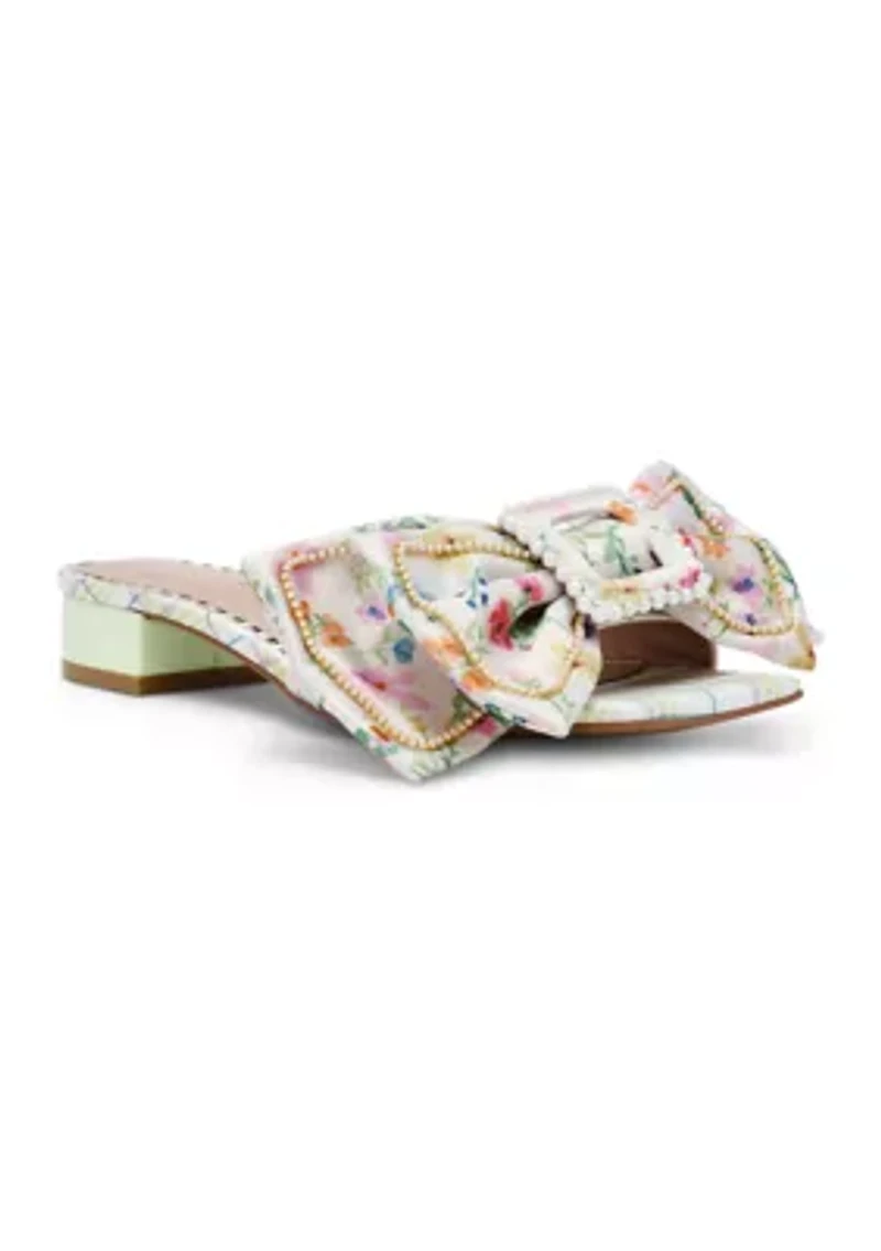 Garnet Big Bow Sandals
