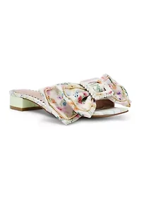 Garnet Big Bow Sandals