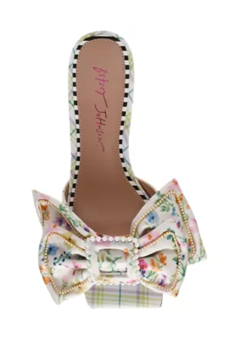 Garnet Big Bow Sandals