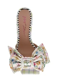 Garnet Big Bow Sandals