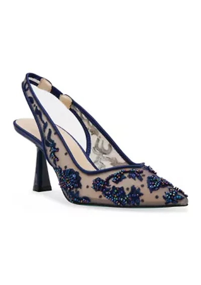 Nikki Embellished Slingback Pumps