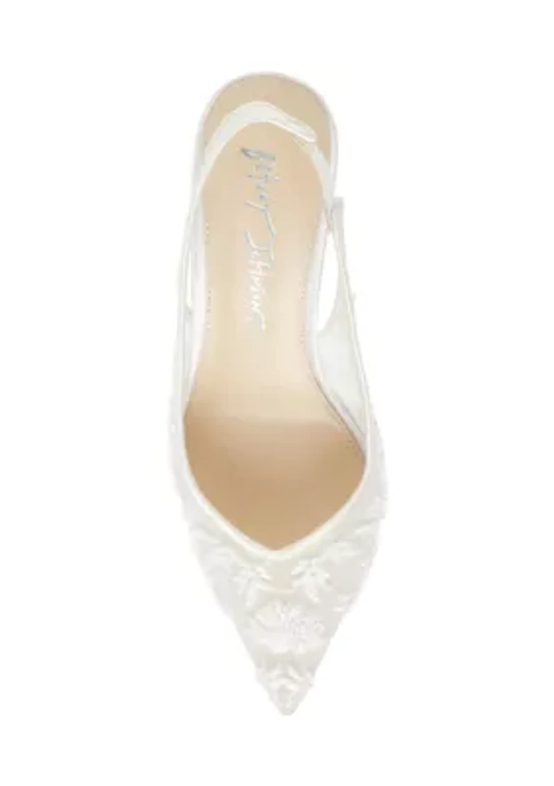 Nikki Embellished Slingback Pumps