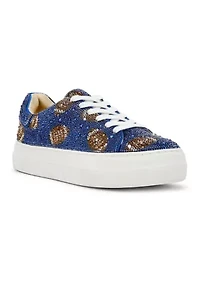 Sidny Football Rhinestone Sneakers