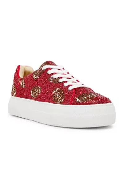 Sidny Football Rhinestone Sneakers