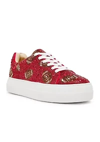 Sidny Football Rhinestone Sneakers