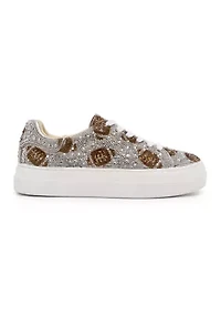 Sidny Football Rhinestone Sneakers