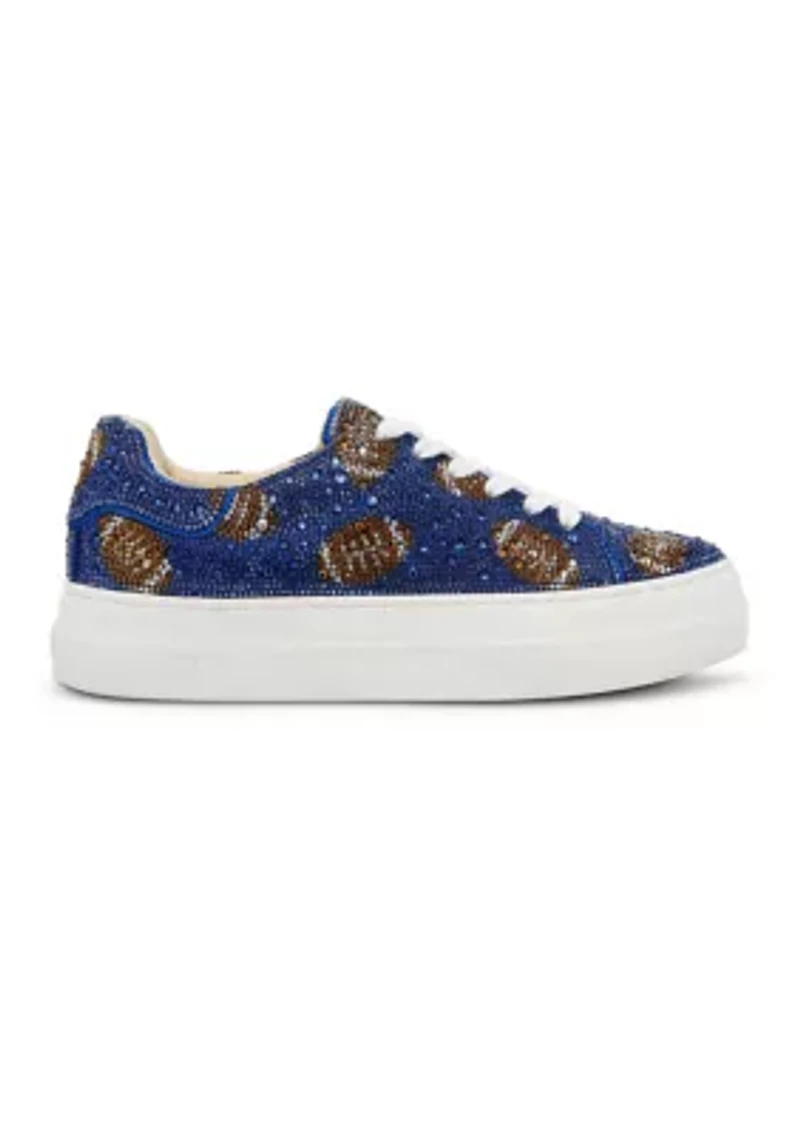 Sidny Football Rhinestone Sneakers