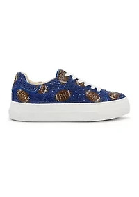 Sidny Football Rhinestone Sneakers